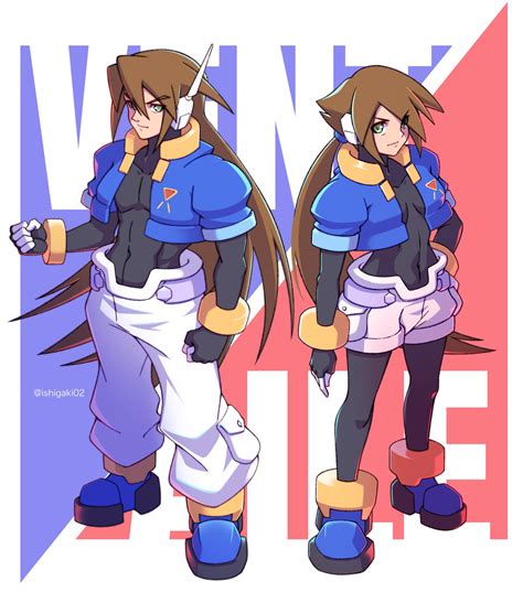 female mega man|Vent and Aile .